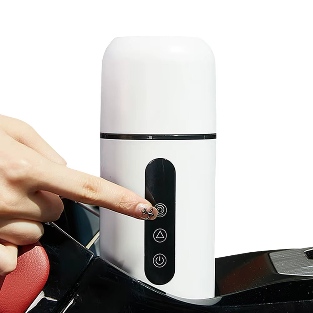 12V 24V Car Heating Cup Electric Kettle Stainless Steel Smart Temperature Control Coffee Mug Warmer Automatic Stirring Cup